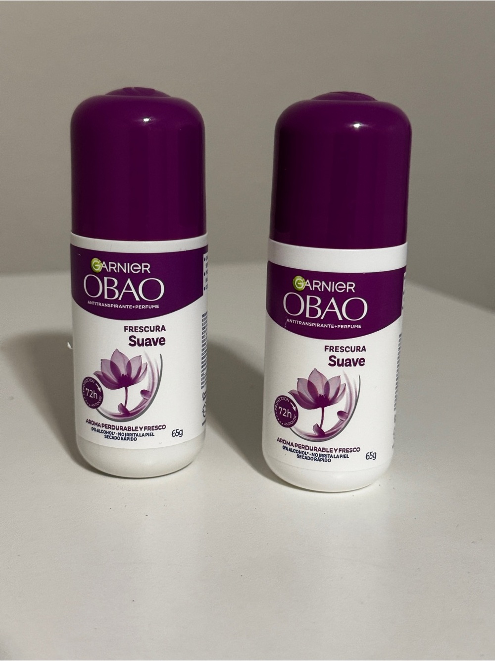 Garnier OBAO Frescura Suave Body Wash — Purple & White